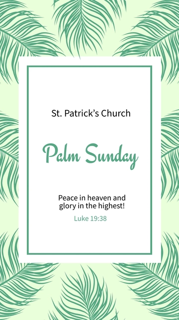 Free Palm Sunday Quote Whatsapp Post Template to Edit Online