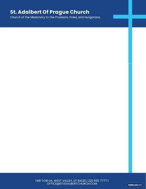 Blank Church Letterhead Template