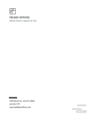 Private Office Letterhead Template