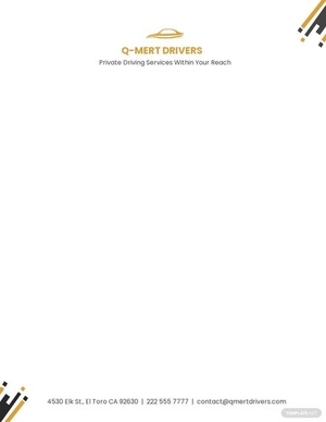 Private Service Letterhead Template