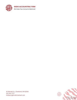 CPA Accounting Firm Letterhead Template