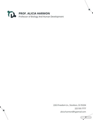 Email Stationery Letterhead Template