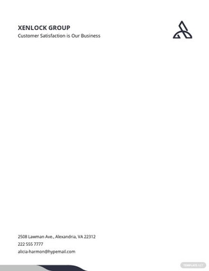 Business Email Letterhead Template