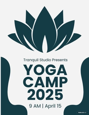Yoga Camp Flyer Template