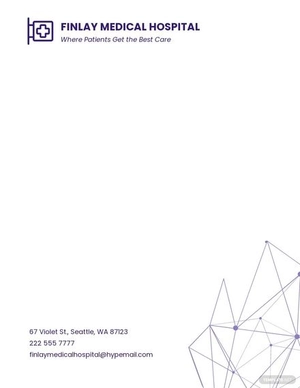 Modern Hospital Letterhead Template