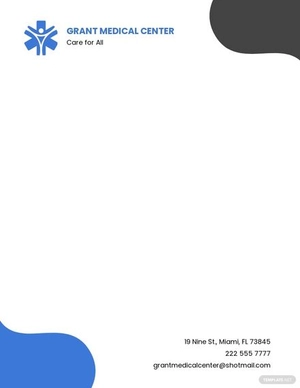 Private Hospital Letterhead Template