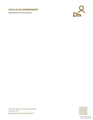 Department of Social Services Letterhead Template