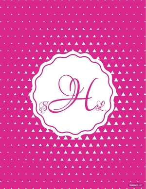 Monogram Binder Cover Template