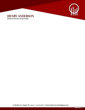 Business Director Letterhead Template