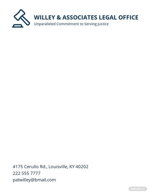 Blank Legal Letterhead Template