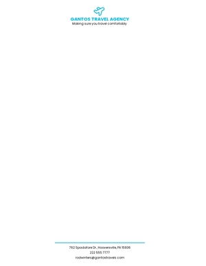 Basic Travel Letterhead Template