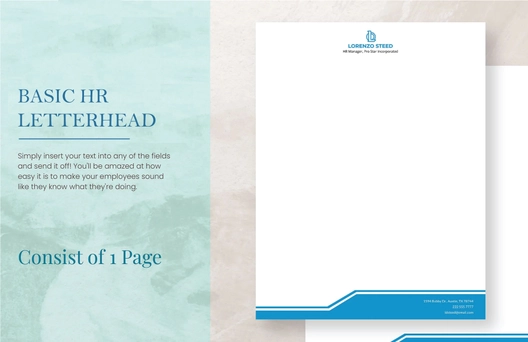 Basic HR Letterhead Template