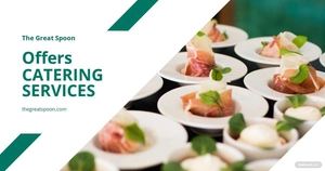 Free Modern Catering Facebook Post Template to Edit Online