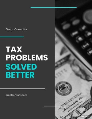 Tax Consulting Flyer Template