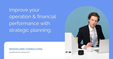 Free Management Consulting Facebook Post Template to Edit Online
