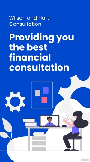 Free Small Business Consulting Whatsapp Post Template to Edit Online