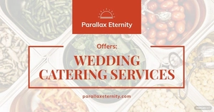 Free Wedding Catering Facebook Post Template to Edit Online