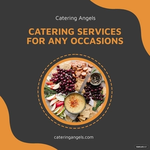 Free Catering company Instagram Post Template to Edit Online