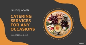 Free Catering Company Facebook Post Template to Edit Online