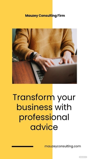 Free Consulting Services Whatsapp Post Template to Edit Online