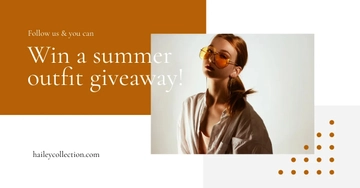 Free Fashion Contest Facebook Post Template to Edit Online