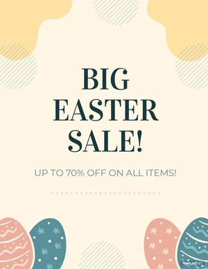 Easter Sale Flyer Template