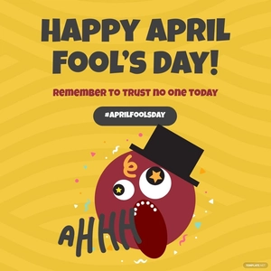 April Fools Day Instagram Post Template