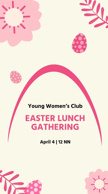 Free Easter Event Whatsapp Post Template to Edit Online