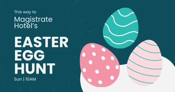 Free Easter Egg Hunt Facebook Post Template to Edit Online