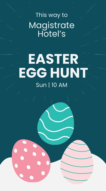 Free Easter Egg Hunt Whatsapp Post Template to Edit Online
