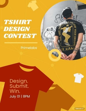 Tshirt Design Contest Flyer Template