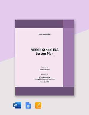 Blank Home Schooling Lesson Plan Template