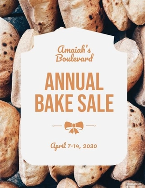 Annual Bake Sale Flyer Template