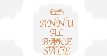Free Annual Bake Sale Facebook Post Template to Edit Online