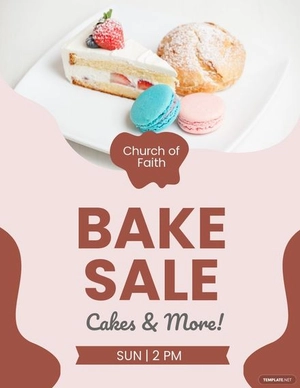 Church Bake Sale Flyer Template