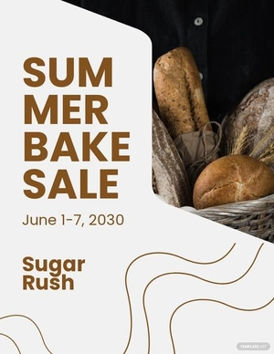 Bake Sale Advertisement Flyer Template