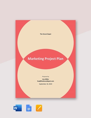 Sample Marketing Project Plan Template