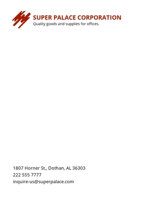 Minimalist Letterhead Template