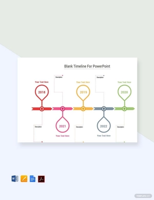Blank Simple Timeline Template