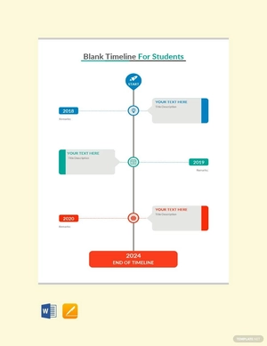 Blank Timeline Template For Students