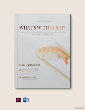 Stylish Food Magazine Template