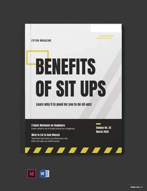 Muscle Fitness Magazine Template