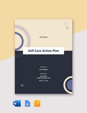 Self-Care Action Plan Template