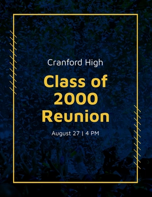 School Reunion Invitation Flyer Template