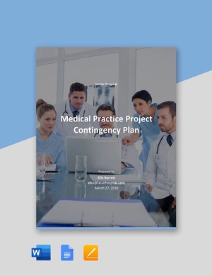 Medical Practice Contingency Plan Template