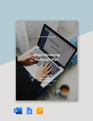 Email Marketing Campaign Plan Template