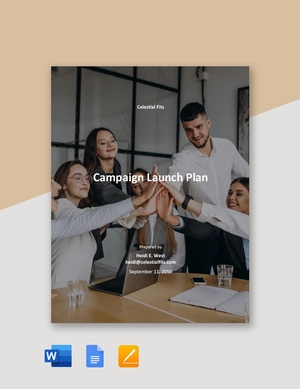 Campaign Launch Plan Template