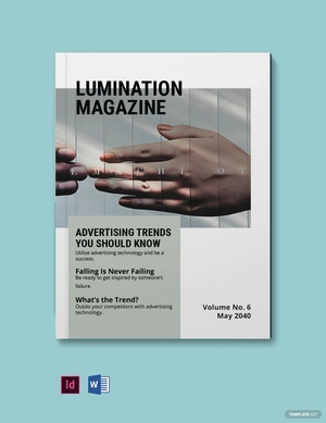 Digital Advertising Magazine Template
