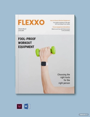 Fitness Equipment Magazine Template
