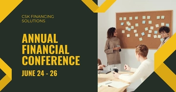 Free Annual Conference Facebook Post Template to Edit Online